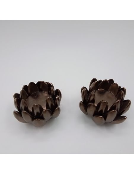 Bougeoirs fleurs