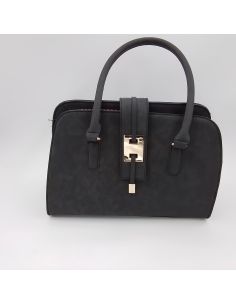 Zwarte suède handtas
