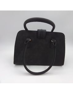 Zwarte suède handtas 2