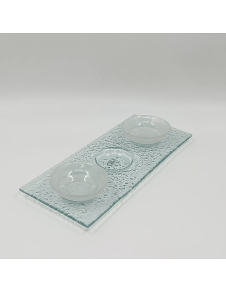 Plateau apéro avec 2 coupelles