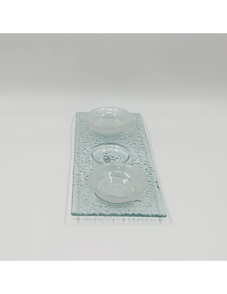 Plateau apéro avec 2 coupelles