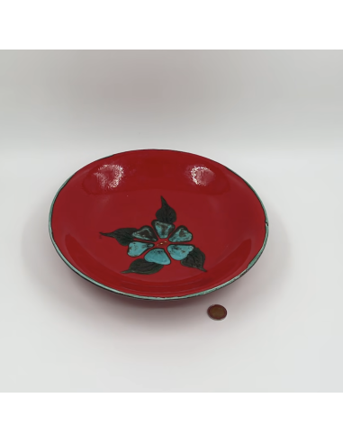 Grand plat rouge