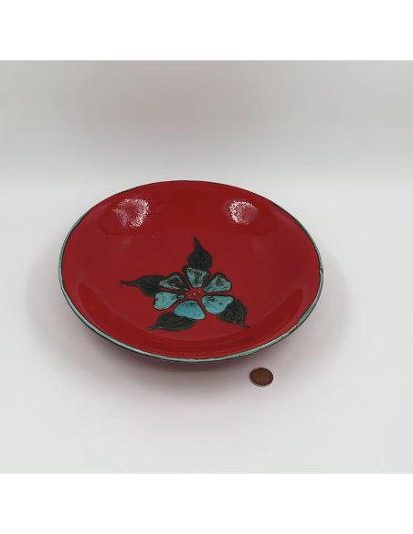 Grand plat rouge