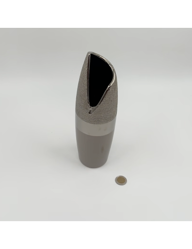 Vase argenté