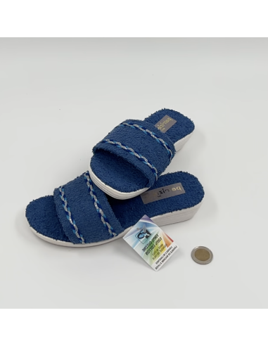 Pantoufle bleue Patrizia