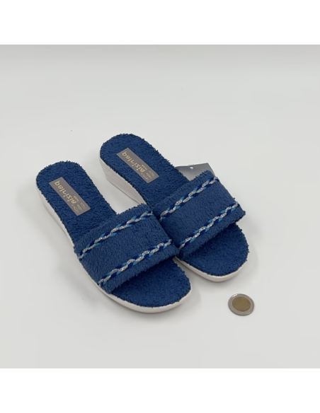 Pantoufle bleue Patrizia