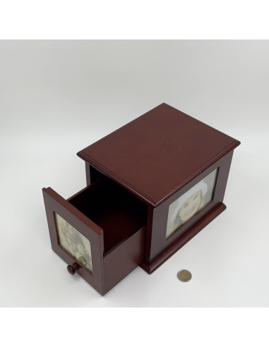 Boite en bois CD tiroir
