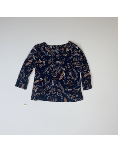 C&A - Pull bleu à motifs