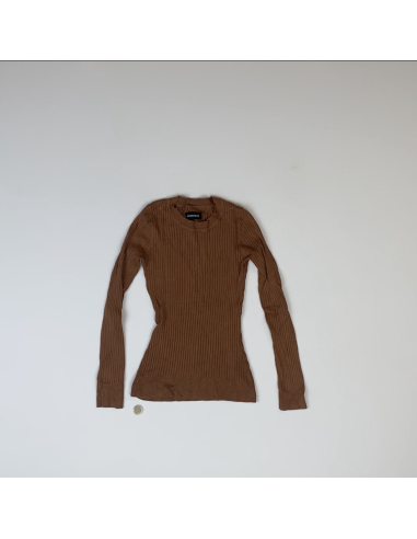 Pull camel à tricot