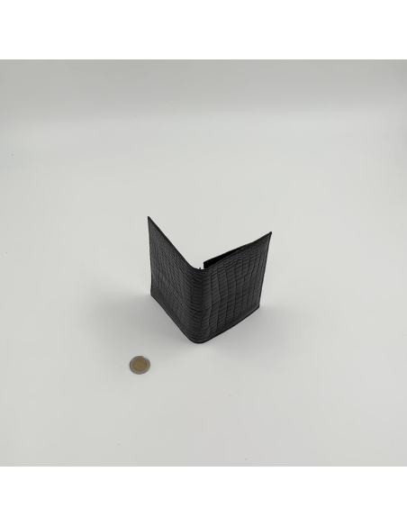 Portefeuille effet croco