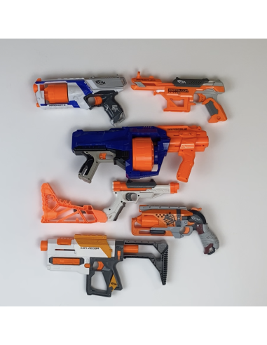 NERF - Lot  de 6 lanceurs