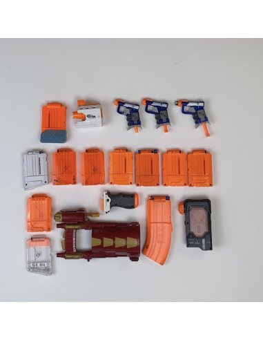 NERF - Lot de lanceurs et chargeurs