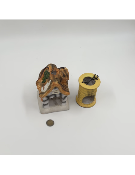 Lot 2 bougeoirs Halloween