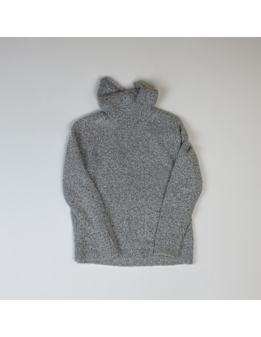 Pull col roulé gris