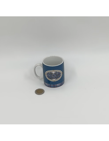 Mug bleu décoré idéal pour un bon café