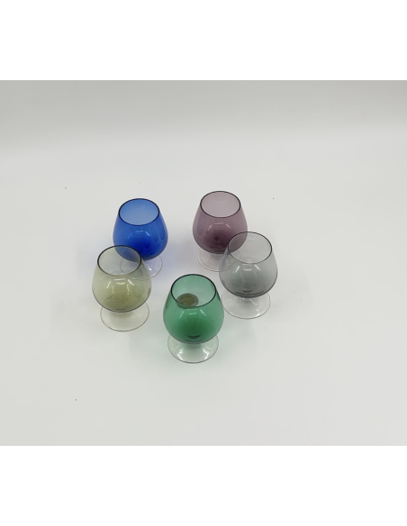 Lots de 6 verres à alcool colorés