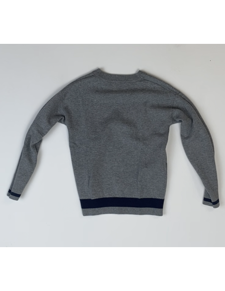 pull enfant gris