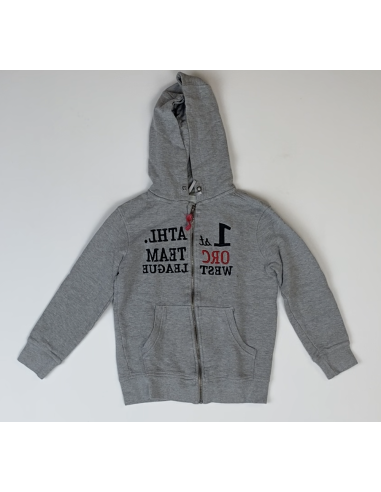 Sweat à capuche gris enfant