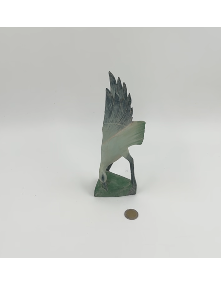 Statue oiseau en bois