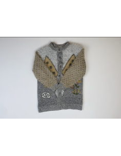 Gillet femme laine gris 2