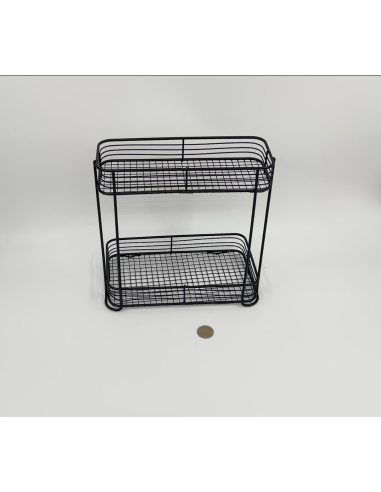 Etagère à épice métal noir