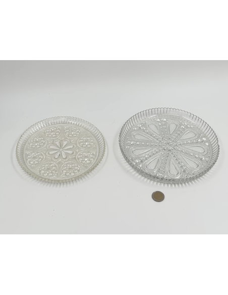 Plat à tarte en verre lot de 2