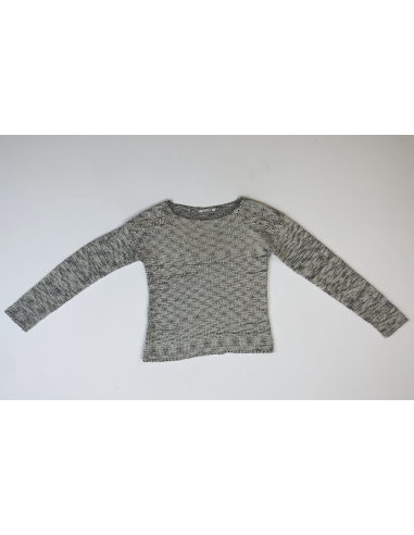 Pull gris clair structuré