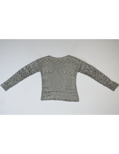 Pull gris clair structuré