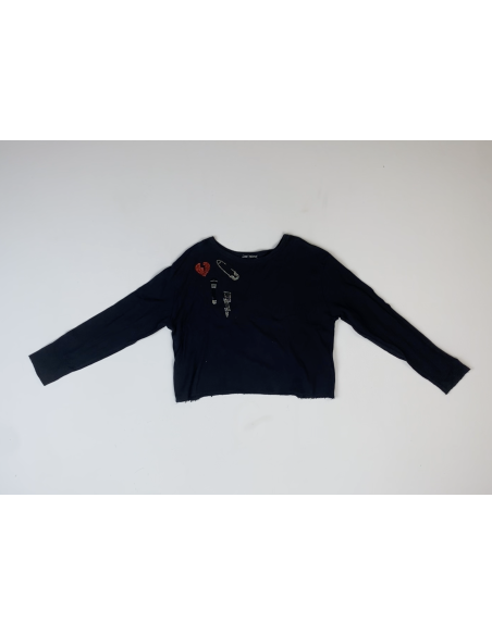 Pull noir à paillette