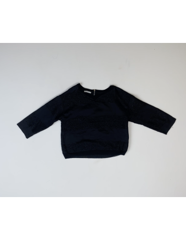 Pull ligné brillant et mat