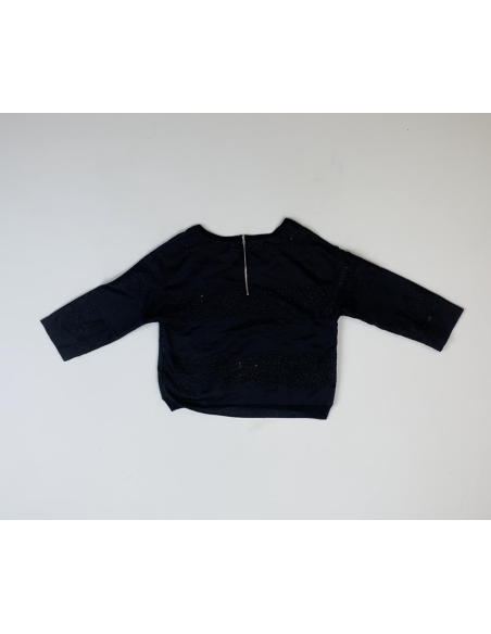 Pull ligné brillant et mat