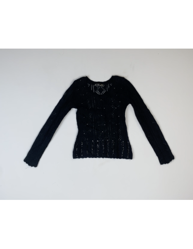 Pull noir à paillette