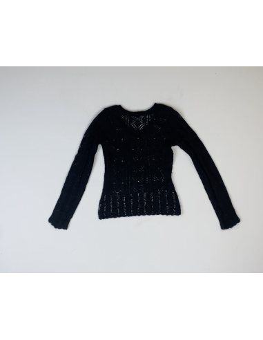 Pull noir à paillette