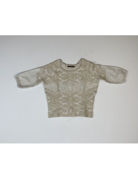 Pull beige brocard