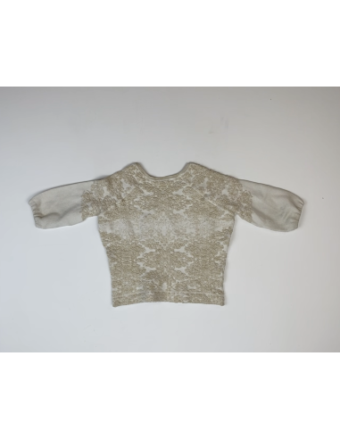 Pull beige brocard