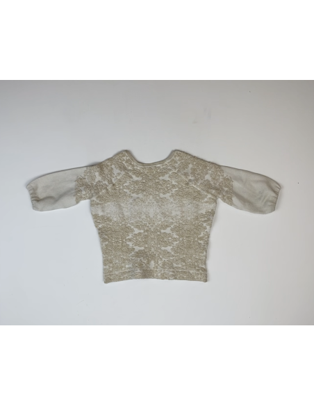 Pull beige brocard