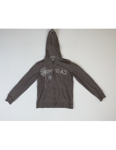 Pull à capuche brun