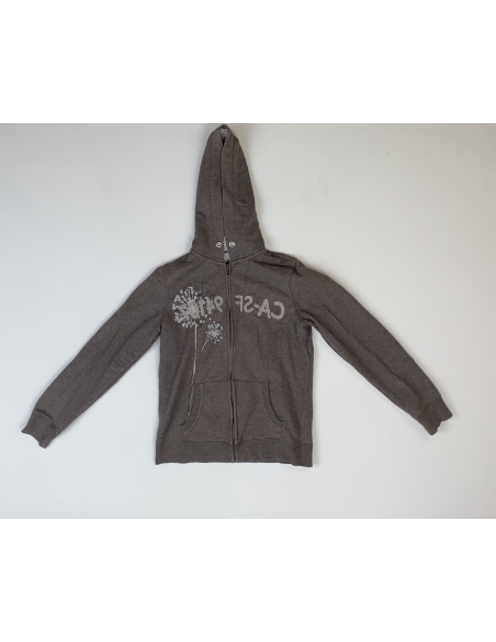 Pull à capuche brun