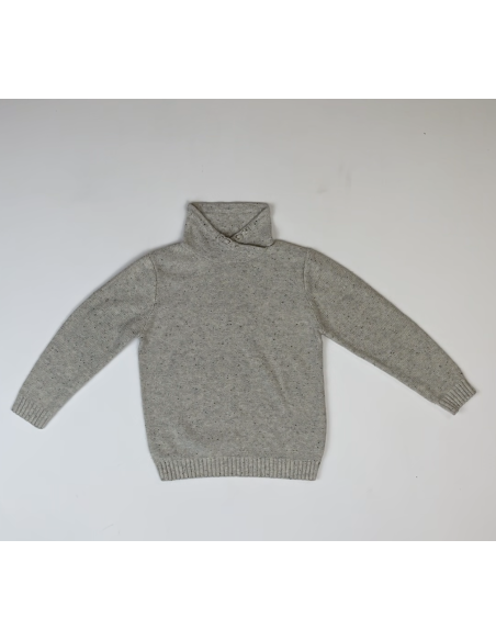 Pull chiné col croisé