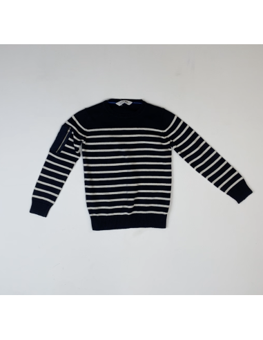 Pull ligné bleu - blanc
