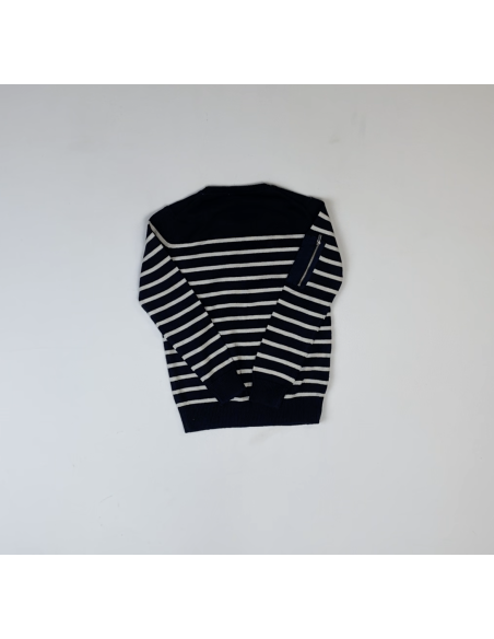 Pull ligné bleu - blanc