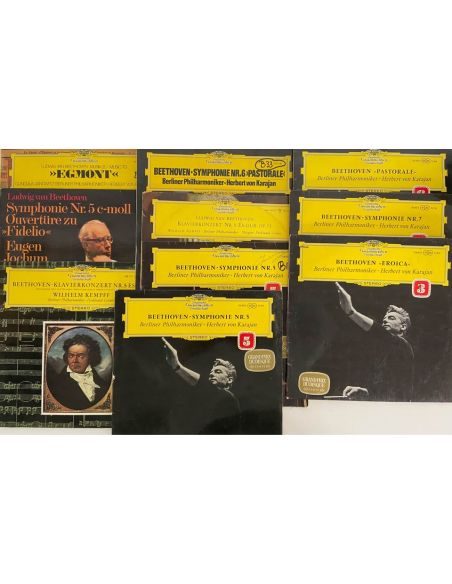 Lot de 10 vinyles de Beethoven
