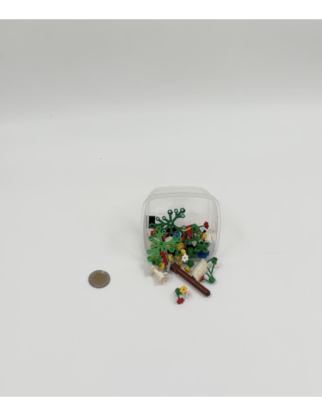 Lego - petite boite avec accessoires fleur lego
