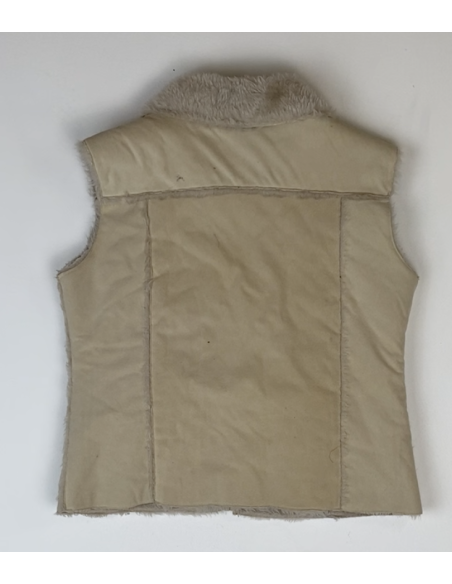 Veste sans manches beige