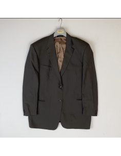 Veston brun ligné classique 2