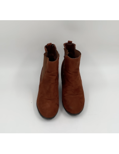 Bottine brune avec tirette
