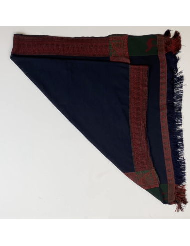 Tapis de table noir et bordeaux