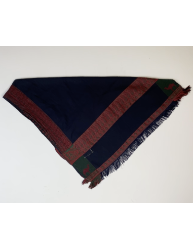 Tapis de table noir et bordeaux