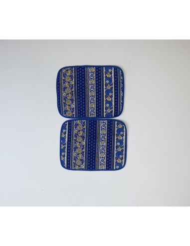 Set de table  bleu et jaune lot de 2