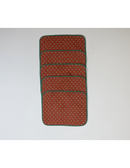 Set de table  orange lot de 5